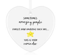 Tenare Thank You Gift, Sometimes People Forget How Amazing They Are, Sentimental Graduation Gift, Well Done You're Amazing Pendants for Mentor Friend Family Colleague(Star Style)