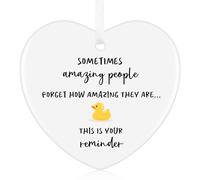 Tenare Thank You Gift, Sometimes People Forget How Amazing They Are, Sentimental Graduation Gift, Well Done You're Amazing Pendants for Mentor Friend Family Colleague(Duck Style)