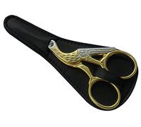 Tenartis 375 3½" Professional Stork Embroidery Scissors with Black Scabbard - Made in Italy