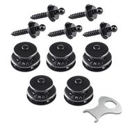 Tenax Buttons Black 5 Tops + 5 Lower Parts Tapping Screws 4.2 x 16 mm + 1 Tenax Key
