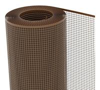 TENAX Quadra 10 Protective Net Plastic 1.00 x 50 m Brown Multi-Purpose Net with Square Mesh to Protect Balconies, Fences and Railings