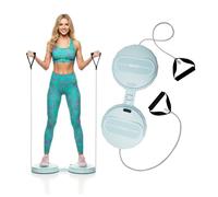 TENBOOM Exercise Twist Boards Waist Twister Machine with Drawstring 150 Kg Capacity Standing Abdominal Exercise Board Suitable for Women Weight Loss/Body Shaping/Foot Massage Home/Office/Gym Blue