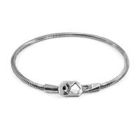Tenby Mooring Silver Chain Bracelet ANCHOR & CREW Silver 19cm