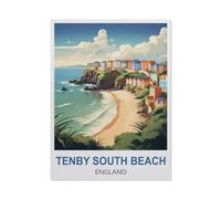 Tenby South Beach England，Paper Jigsaw Puzzle 1000 Pieces Adult Toys Decompression Game（38x26cm）-S80