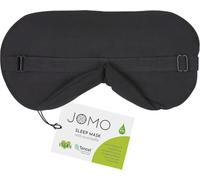 Tencel Sleeping Mask - Black Eye Cover with Nose Baffle, Oversized, Light, Thermo-Regulating, Breathable Moisture Wicking Blindfold Sleep Mask for Women Men, Blackout Eye Mask for Sleeping Naps Yoga