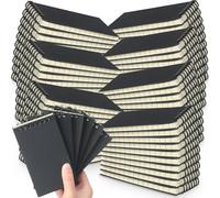 Tenceur 150 Pcs Pocket Notebook Small 3x5 Inch Black Spiral Notepads Mini Top Bound Notebook with Lined 120 Pages Ruled Memo Pads for Office College Nurse Essentials Back to School Gift