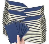 Tenceur 150 Pcs Pocket Notebook Small 3x5 Inch Dark Blue Color Top Spiral Notepads Bound Notebook with Lined 120 Pages Mini Memo Pads for Office College Nurse Essentials Back to School Gift