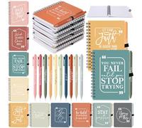 Tenceur 20 Sets Employee Appreciation Gift Bulk for Staff Inspirational Journal with Sticky Note Ballpoint Pen Personalized Notebook Thank You Gift for Coworker Volunteer Teacher(Soft,Bright Colors)