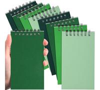 Tenceur 8 Pcs Pocket Notebook Bulk Small 3x5 Inch Spiral Notepads Mini Top Bound Notebook with Lined 120 Pages Ruled Memo Pads for Office College Nurse Essentials Back to School Gift