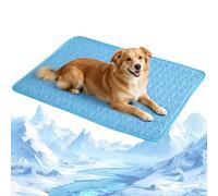 Tencipeda Cooling Mat for Dogs, Dog Cooling Mat Soft Breathable Summer Pad, Pet Cooling Mat with Non Slip Bottom, Washable Cooling Pad for Dog Indoor Outdoor Travel Comfort (M)