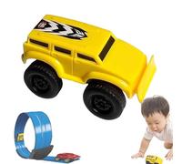 Tencipeda Magnetic Wall Climbing Toy Car, Car That Drives On the Wall and Ceiling, Inertial Levitation Tech Toy for Kids, Pocket-Sized Mini (Yellow)