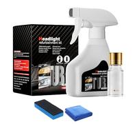Tencipeda Whimsyard Headlight Restorer Kit, Car Headlight Cleaner for Oxidation, Scratch and UV Damage to Restore Clarity and Shine