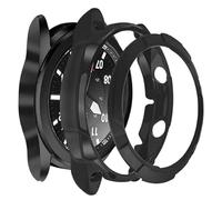 TenCloud Accessories Compatible with Samsung Galaxy Watch 3 45mm Case, Protective Case Protector Cover with Bezel Ring Loop Adhesive Cover for Galaxy Watch 3 SM-R840 Smartwatch (Black)