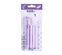TENCOCO Retractable Erasers Cartoon Pencil Erasers Art Painting Erasers Push-Pull Thin Erasers Back to School Supplies for Kid Purple