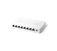 Tenda 2.5Gbps Ethernet Switch, 8 Ports 2.5 Gigabit Switch, Unmanaged, Compatible with 100/1000/2500Mbps for PC NAS, Plug-and-Play, Fanless (SM108)