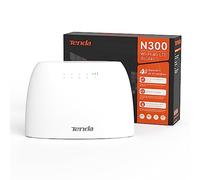 Tenda 4G03 N300 Wi-Fi 4G LTE Router, Band 28, 2 FE Ports, Mini SIM, failover, up to 32 Devices, 3-Year Warranty