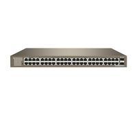 Tenda 50 Port Gigabit Ethernet Switch Unmanaged Network Switch, 48* RJ45-Ports & 2 SFP-Ports, Desktop or 19 Zoll Rackmount, Plug und Play, Steel Case (TEG1050F)