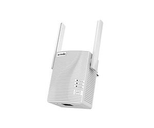 Tenda A15 Dual Band AC750 Wi-Fi Repeater, 433Mbps/5GHz+300Mbps/2.4GHz, 2 Omni-Directional Antennas for Remote Playback of 1080P HD Videos, Online Games, and High-Speed Download, white