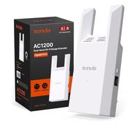 Tenda A18 Pro AC1200Mbps WiFi Extender Booster, Gigabit Ethernet Port, WiFi Booster Range Extender, Works with Any WiFi Router, App Control Easy Setup, UK Plug