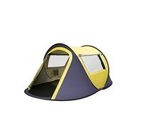 Tenda da campeggio Tenda per 3-4 persone 2 porte e 2 finestre a rete Tenda istantanea portatile Tenda automatica per escursioni in famiglia all'aperto all'aperto