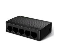 Tenda Gigabit Ethernet Switch 5 Port Network Switch Ethernet Splitter Hub (Desktop or Wall Mount, Fanless, Plug and Play, Energy-Saving, Black) (SG105 V4.0)