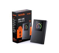 Tenda MF6 - Portable Mobile 4G SIM Router, WiFi Cat4 WiFi 6 AX300, MiFi 4G with 2100mAh Rechargeable Battery, USB-C Port, WPA3, Color Display, Charge with Power Bank, Nano SIM, Plug and Play