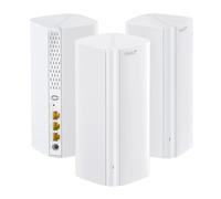 Tenda Nova ME3 Pro (3-Pack) - BE3600 WiFi 7 Mesh System (3.6Gbps Dual Band), 3 Gigabit Ports, Whole Home Coverage, Ideal for 4K Streaming and Gaming, MLO, WPA3, Continuous Roaming