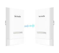 Tenda OS3 WiFi Bridge Point-to-Point WLAN Bridge Outdoor CPE (867 Mbit/s on 5GHz, 5 km Range, 4 x 10/100 MBit/s LAN Ports, WLAN Bridge with 12dBi Directional Antenna, Central Management) (Pack of 2)