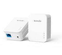 Tenda PH3 1000Mbps Powerline Adapter Kit with Single Port/Home Plug AV2 UK Extender for Fast and Stable Network Expansion, UK Plug Version - Pack of 2, White