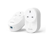 Tenda PH6 AV1000 Passthrough Powerline Adapter Kit with 1 x Gigabit Port (AC Passthrough) for fast & stable network expansion, for 4K/3D/HD Video Streaming and Gaming, UK Plug Version - Pack of 2