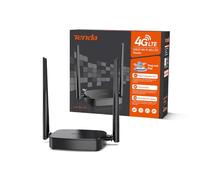 Tenda Router 4G SIM 4G03 Pro - Mobile WiFi Router 3G/4G Wireless Band 2.4 GHz 300Mpbs, LTE Cat4 150Mpbs, Fast Ethernet LAN/WAN Port, 2 * 4dBi External Antenna, NANO SIM Card, Plug and Play