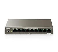 Tenda TEF1109P-8-102W 9-Port 100Mbps Ethernet Network Switch With 8-Port PoE 102W, VLAN Port, 6kV Lightning Protection, Ethernet Splitter Works with IEEE 802.3af/at, Transmission Distance up to 250m