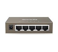 Tenda TEG1005D 5 Port Gigabit Ethernet Switch, Unmanaged Network Switch, Ethernet Splitter / Hub, Fanless, Desktop and Wall-Mounting, Plug and Play, Metal Case