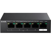 Tenda TEG1105P, 5 Port Gigabit PoE Switch Compatible with IEEE 802.3af/at Devic