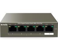Tenda TEG1105P, 5 Port Gigabit PoE Switch Compatible with IEEE 802.3af/at Devic