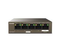Tenda TEG1105PD, 5 Port Gigabit PoE Switch with 4 PoE Ports @30W, Unmanaged Home Network Switch, Ethernet Splitter, No Power Adapter Required, PACKAGE WITHOUT POWER ADAPTE, Limited Lifetime Protection