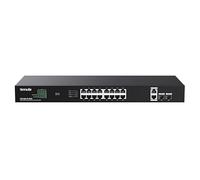 Tenda TEG1120P-16-250W, 16 Port Gigabit PoE Switch Compatible with IEEE 802.3af/at Devices, Rack Mountable, Unmanaged PoE+ Switch with 16 Port PoE+@230W & 2 RJ45 Ports & 2 SFP Slots