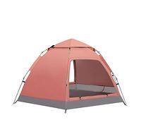 Tenda Tenda da campeggio esagonale 3 Tenda familiare pop-up automatica per 4 persone con 2 porte, UPF50 impermeabile per 4 stagioni all'aperto