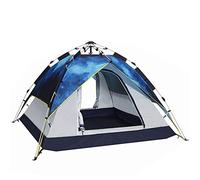 Tenda Tenda da campeggio pop-up automatica 3 4 persone con 2 porte e 4 finestre in rete Tenda istantanea a doppio strato per escursioni in famiglia all'aperto