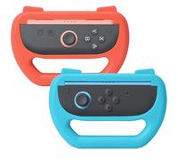 Tendak 2 Pack Steering Wheels for Nintendo Switch 2, Joy-Cons Racing Wheels for Mario Kart World (2025 Nintendo Switch 2), Blue and Red