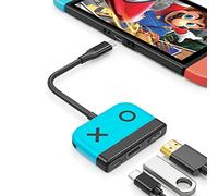 Tendak USB C to HDMI Adapter - 4K HDMI Converter & USB 3.0 PD Charging Port 3 in 1 USB-C HUB for Nintendo Switch, MacBook Pro, Samsung S22, Huawei Mate 30 (Blue)