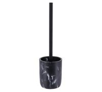 TENDANCE Toilet Brush with Holder in Resin Marble Look Black