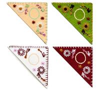 TenDawn Personalized Embroidered Corner Mark for Beginner, 17 Pack, Finished Initial Felt Bookmark Corner, Gift for Book Lover