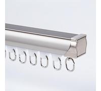 Tende Esterno 1-6M, Soffitto Montaggio, Alluminio, Aste Divisorio, Grigia 3.2FT/100CM, Perfetto per Casa e Giardino