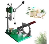 Tender Coconut Opening Peeling Machine, 3 Handles Manual Coconut Hole Opener with Adjust The Blocking Circle, Stainless Steel Vertical Coconuts Opening Kit, for Home and Commercial Use