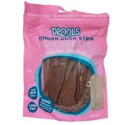 Tender Dog Treats 300g - Over 90% Real Meat, Low Fat, No Artificial Colours - Cod Steak, Duck Strip & Combo Pack - Natural Chews for Dogs - Zvire (300g, Tender Duck Strip Dog Treats)