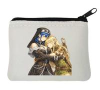 Tender Embrace Between Two Warriors Neoprene Coin Purse Pouch 10x11cm White