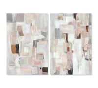 Tender Grey Set Canvas Print Gold Boho Wall Decor Set by Art Remedy, Gallery Wrapped, 20 x 30
