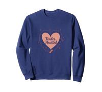 Tender Hearted: I'm Very Vulnerable RN Emotional Art Sweatshirt, Adult Unisex, Navy, M