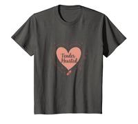 Tender Hearted: I'm Very Vulnerable RN Emotional Art T-Shirt, Kids, Asphalt, 8 Years